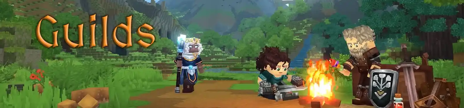 Guilds Hytale Server Main Banner - PvP and Economy